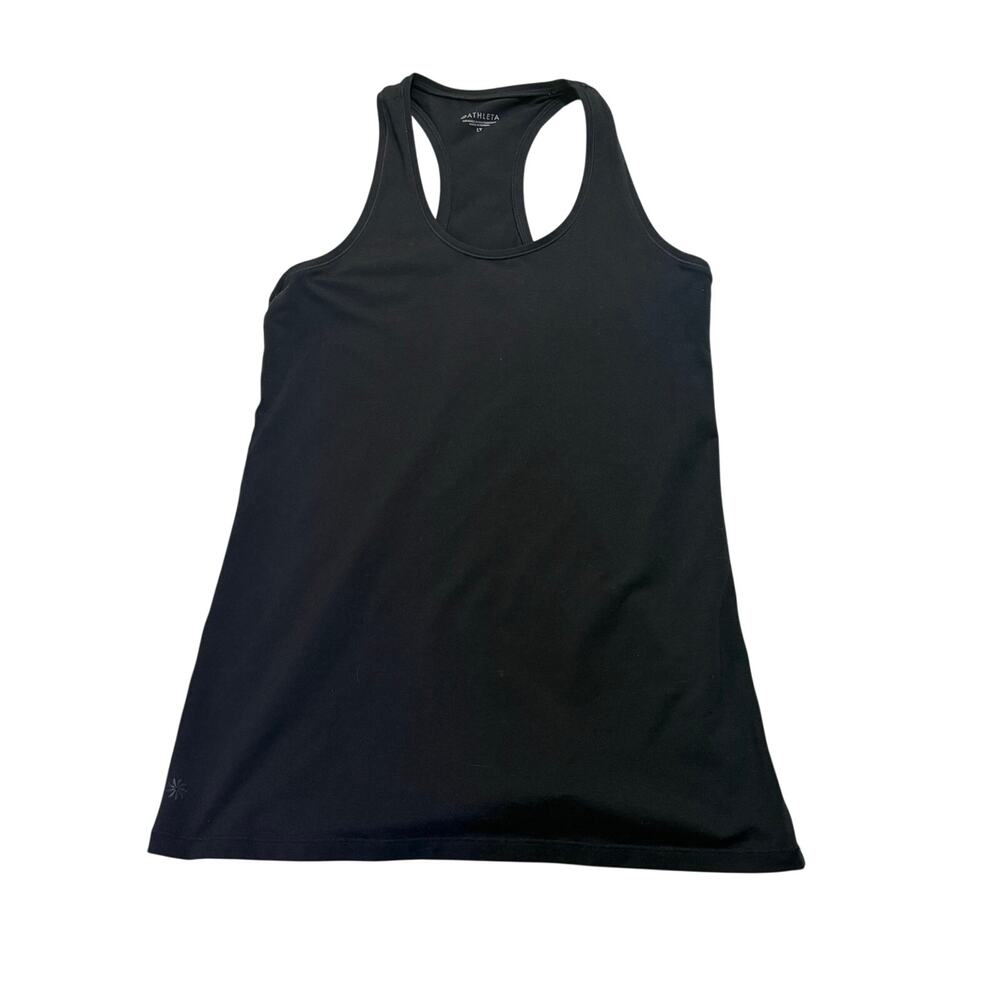 Athleta Tank Womens LT Black RacerBack - Picture 1 of 6